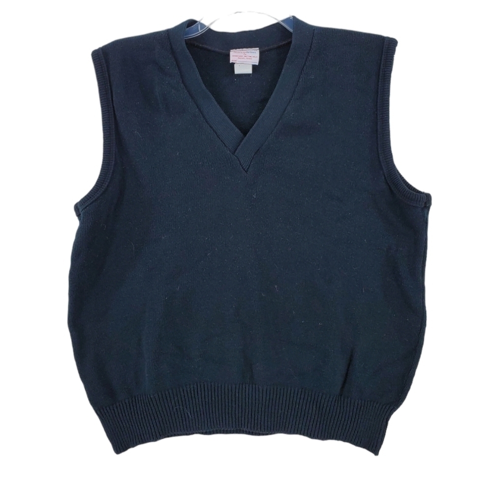 Vtg American Airlines Knit Vest Mens M V-neck Pullover Acrylic 80s USA Made